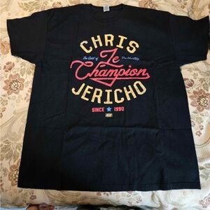 Chris Jericho Men’s Black Graphic T-Shirt, Size XL